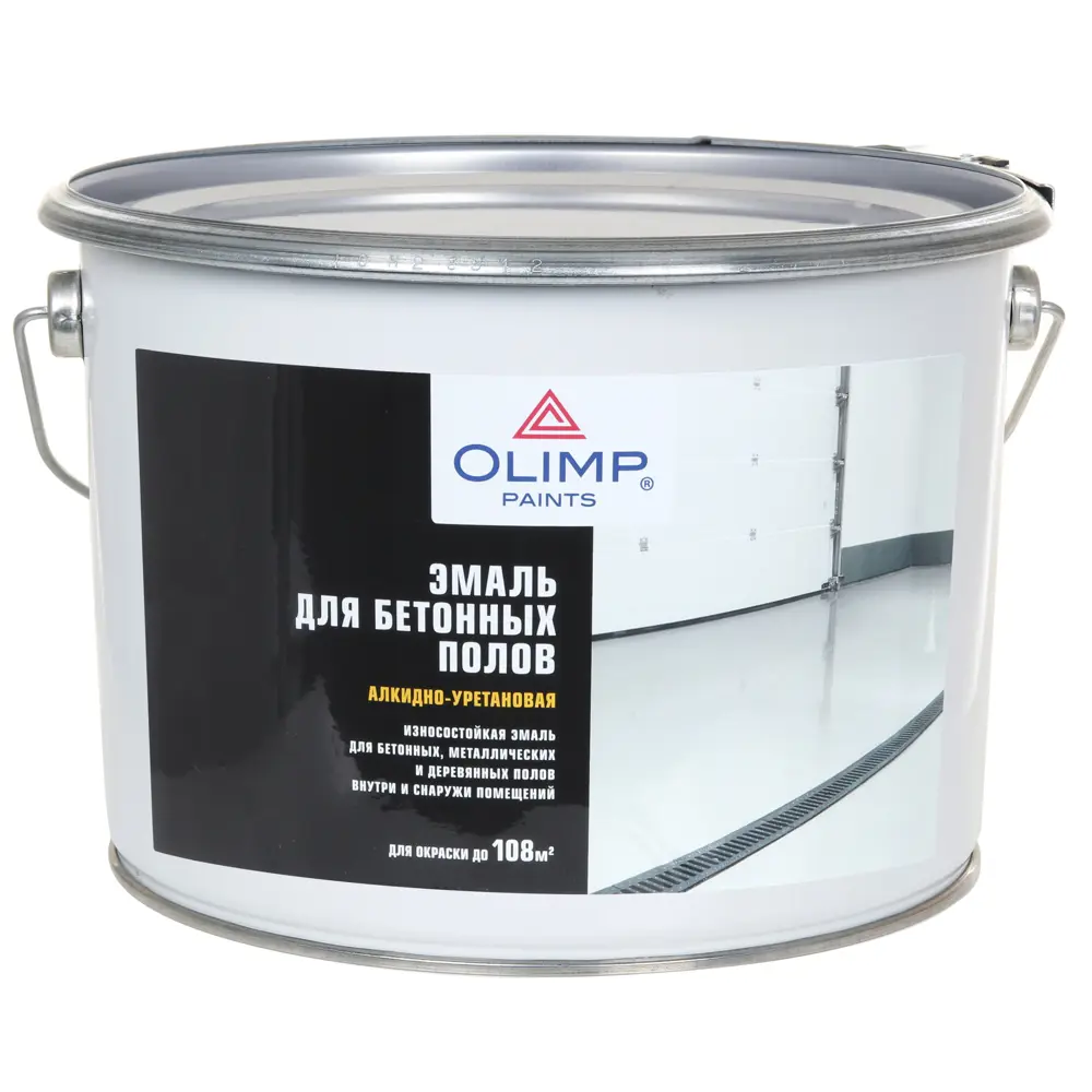 Эмаль Olimp для полов - износостойкое глянцевое покрытие 9 л 86763475 STLM-0071465 - Вид №1