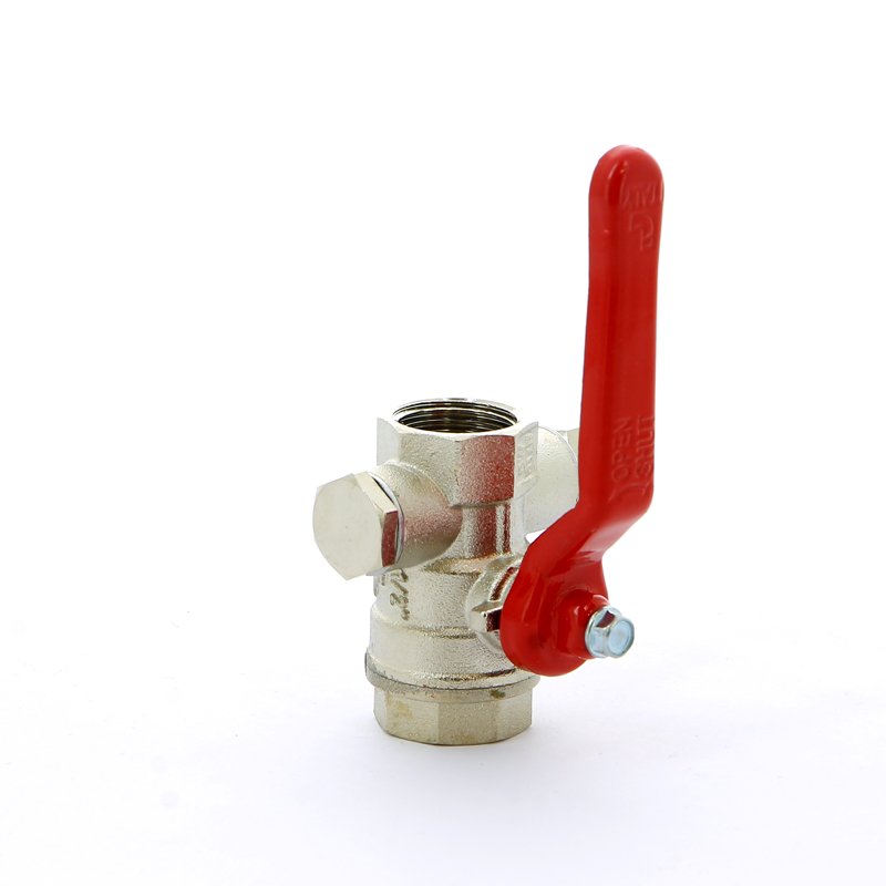 Кран шаровый ITAP 1/2'' ВВ ручка с заглушкой 1/4" и дренажным вентилем 11512 - Вид №3