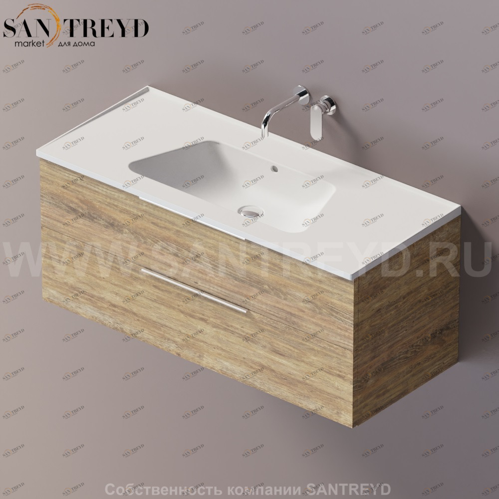 Flaminia BLOOM Тумба под раковину 120 см с 2 ящиками BBX949.WQ Ceramica Flaminia