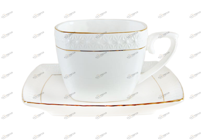 Чаная пара The snow Queen квадрат 280 мл КОРАЛЛ THE SNOW QUEEN 029638 Белый 