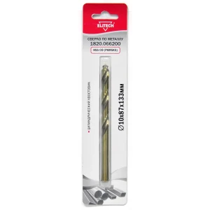 Сверло спиральное по металлу HSS-CO Elitech 1820.066200 10x133 мм 89402807 STLM-2108788