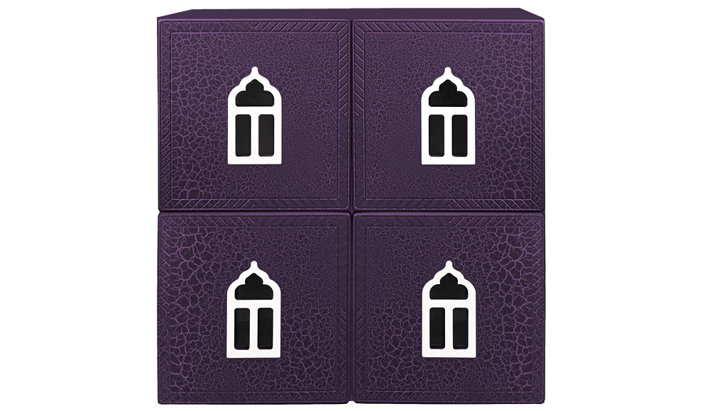 Полка детская квадратная "Венеция-4" МАНДАРИН ВЕНЕЦИЯ 178676 Красный Santreyd - Вид №1