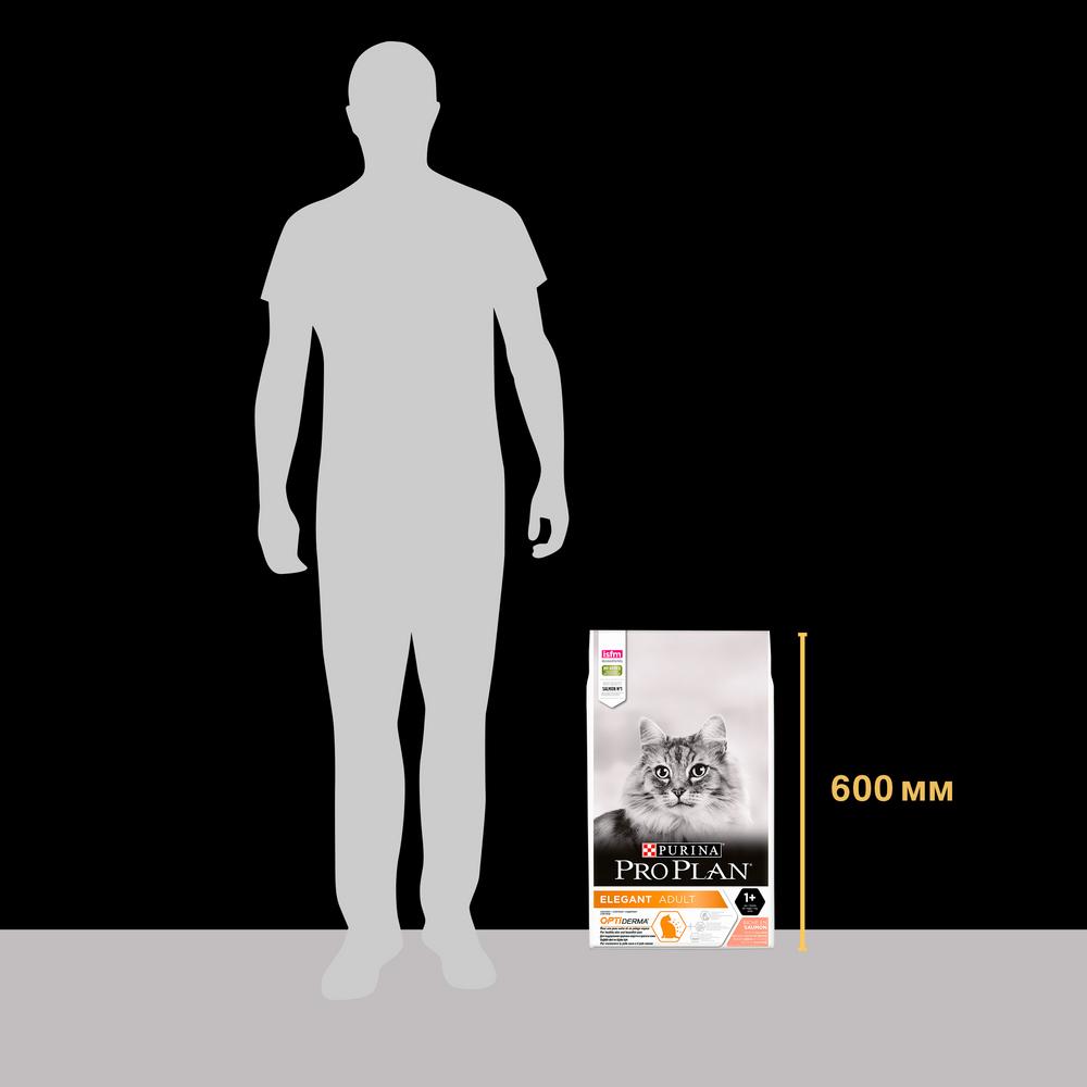 ПР0047282 Корм для кошек для здоровья шерсти и кожи взрослых кошек, лосось сух. 10 кг Pro Plan  - Вид №8