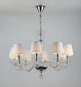 Подвесная люстра Rivoli Valzer 1006-208 RIVOLI ДИЗАЙНЕРСКИЕ, VALZER 336791 Белый;хром