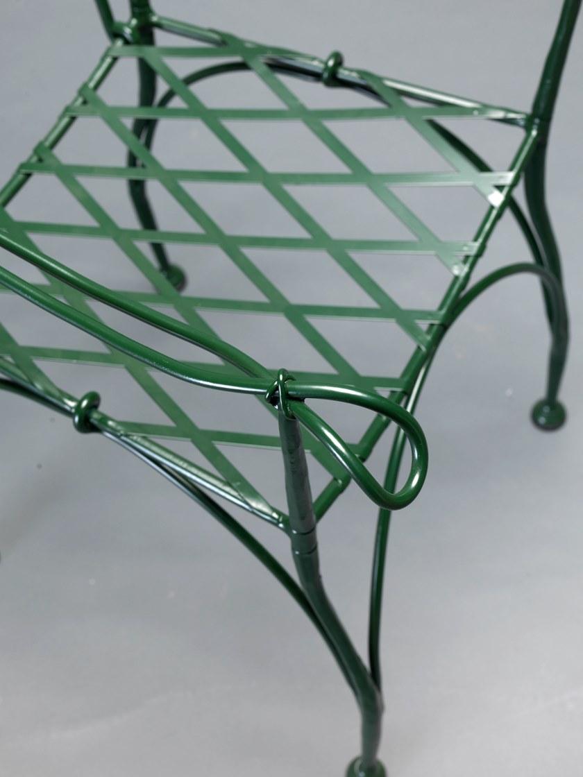 OFFICINACIANI Садовый стул из железа с подлокотниками Florio Gf4005ch-b  - Вид №3