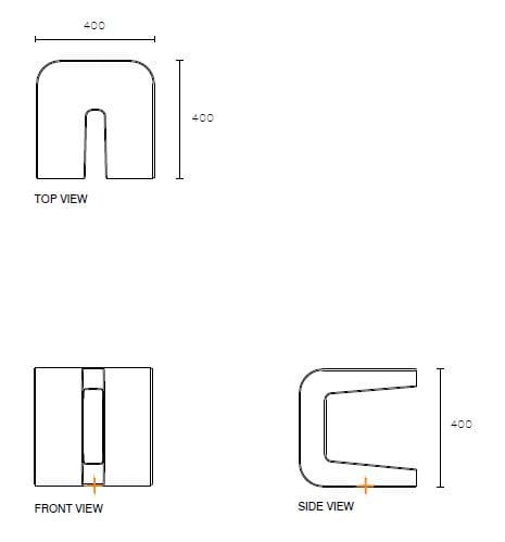 Бетонные велосипедные стойки SIT Flow ARCH-00103247 - Вид №3