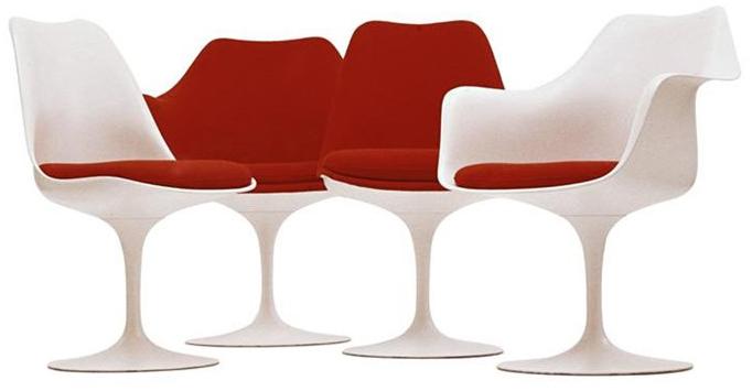 KNOLL Стул из мягкой ткани Tulip sun-id-1489211 - Вид №3