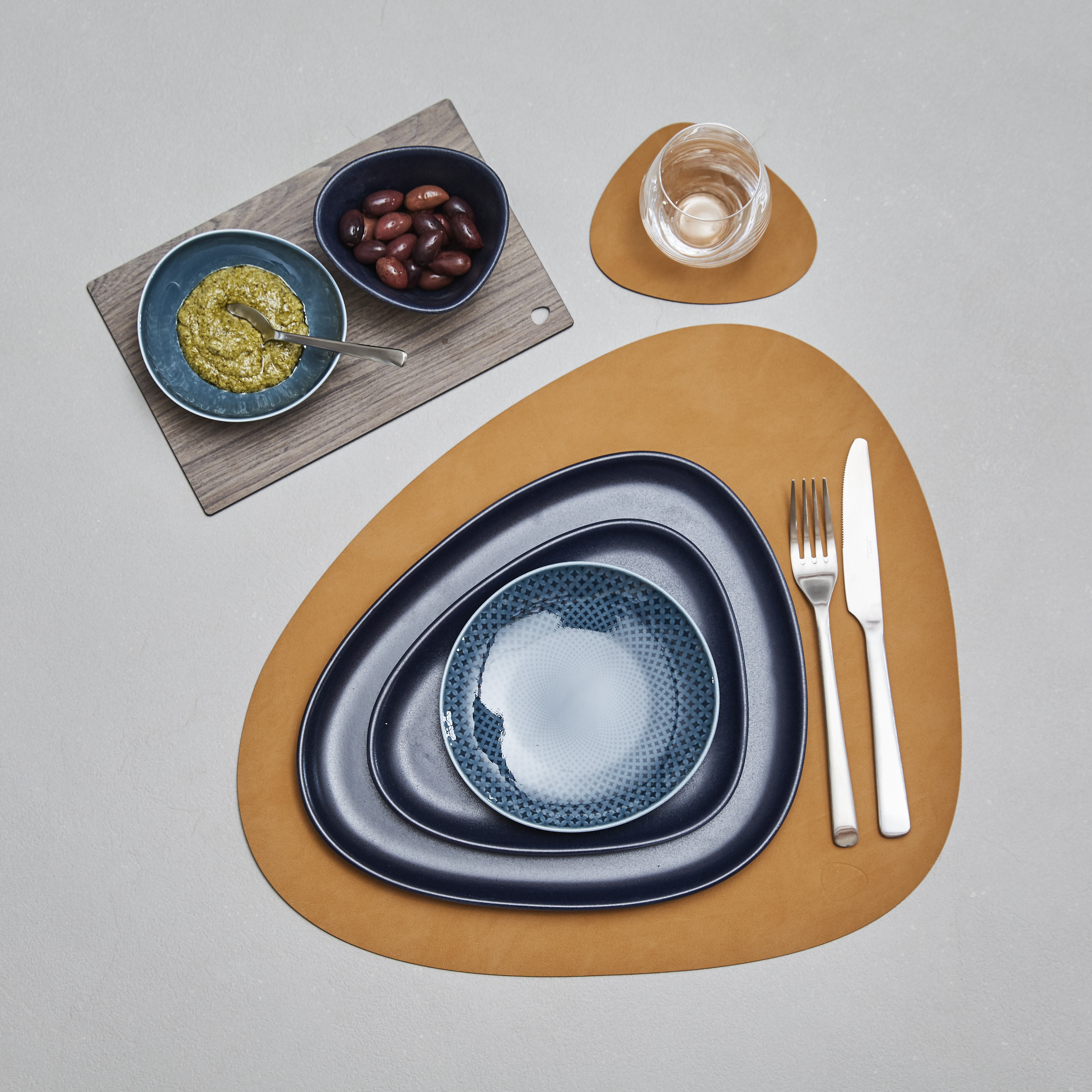 989982 NUPO burned curry подстановочная салфетка фигурная 37x44 см, толщина 1,6 мм;LIND DNA  - Вид №3