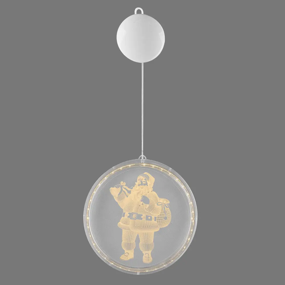Светильник автономный "Santa 3D round" на батарейках, ? 22 см RITTER STLM-2035258 - Вид №4