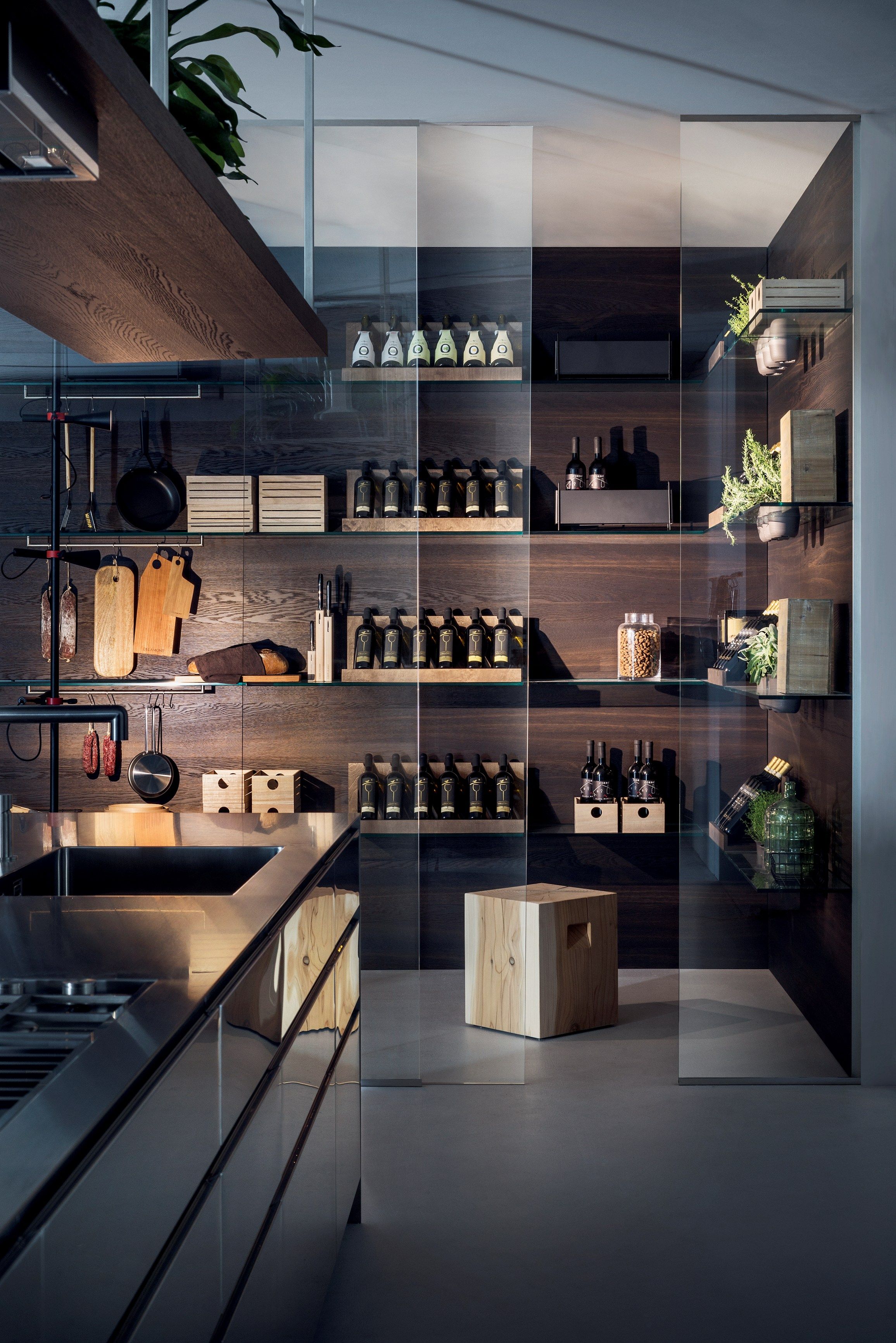 Кухня из нержавеющей стали с островом TM Italia Cucine G180 ARCH-00069511 - Вид №1