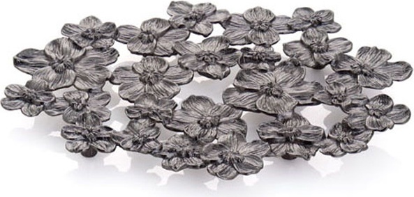 10583974 Michael Aram Подставка под горячее Michael Aram Чёрная орхидея 28см, латунь (чёрная) Латунь 