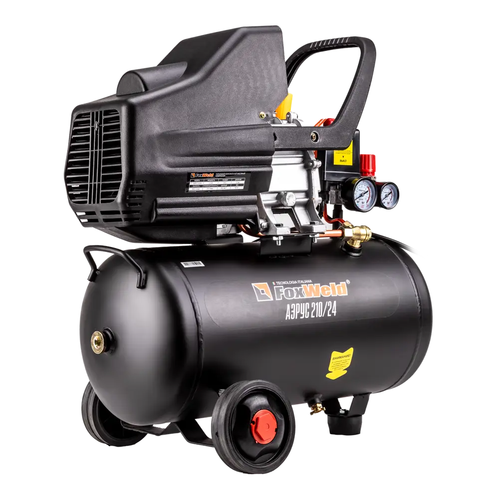 Компрессор масляный АЭРУС 24 л с производительностью 210 л/мин 15308753 STLM-0005671