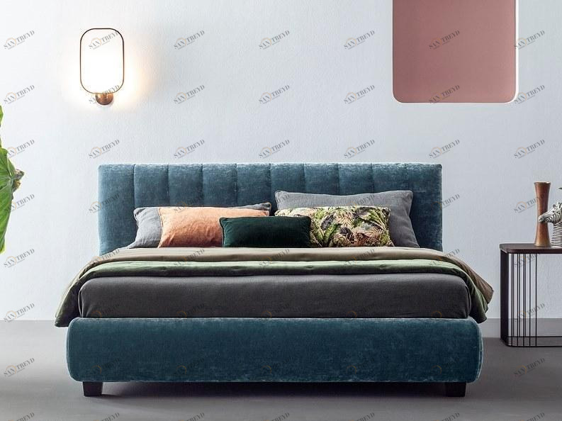 Twils Кровать из ткани с мягким изголовьем sun-id-1484583