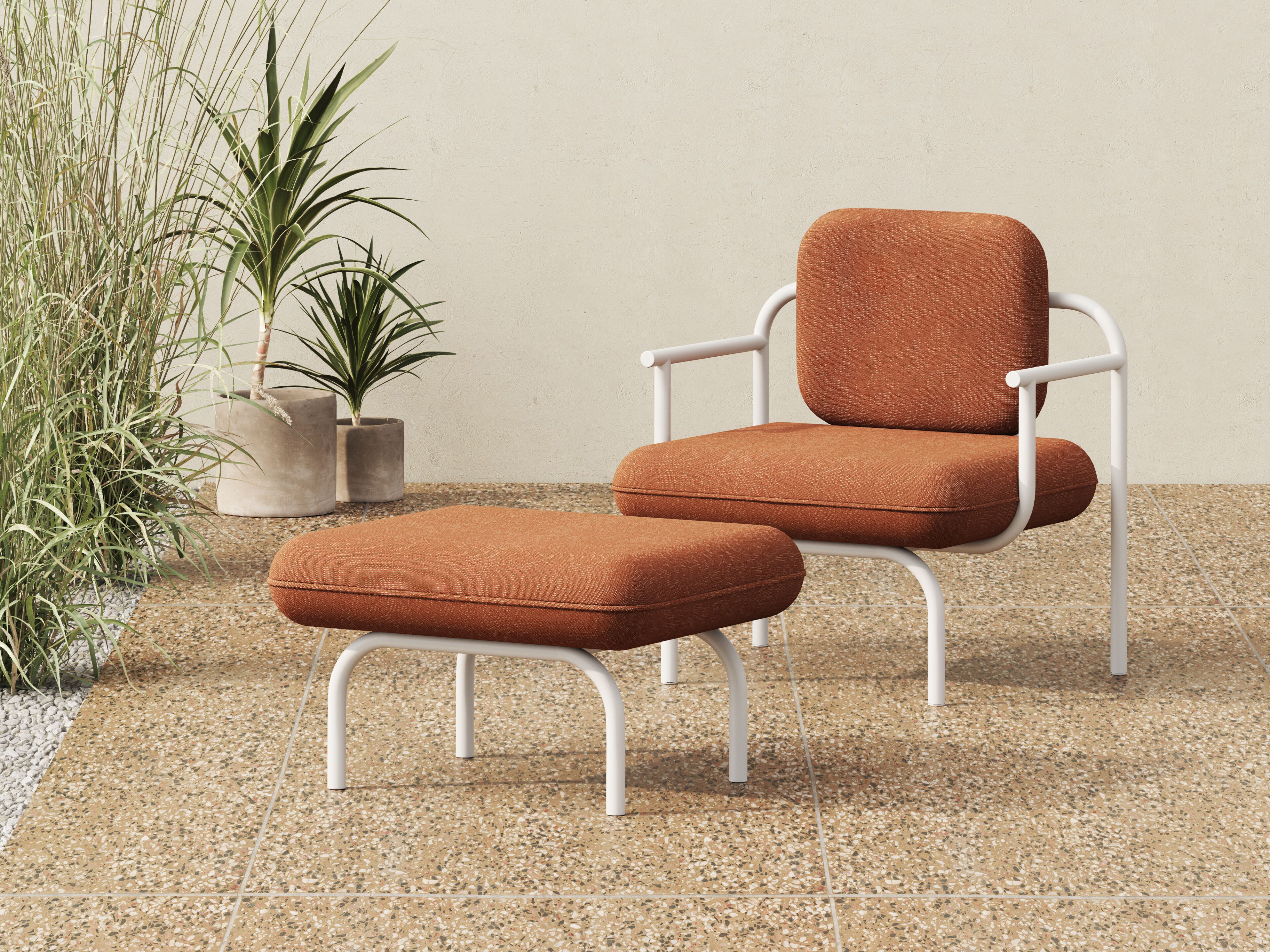 Ткань прямоугольный сад пуфик Joyf Havn ARCH-00036729 - Вид №1