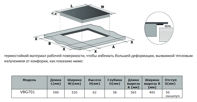 9221931 Индукционная варочная поверхность Viomi VBG701 STDN-0143841 - Вид №2