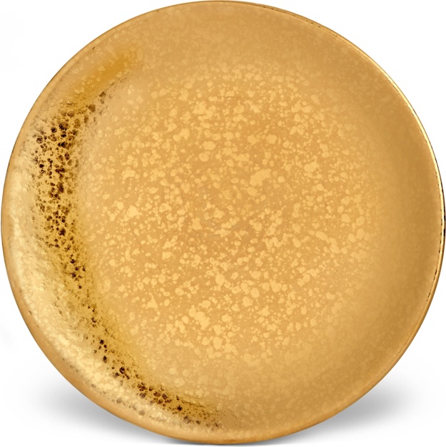 10583629 L’Objet Тарелка пирожковая 15см "Алхимия золотая" Фарфор 