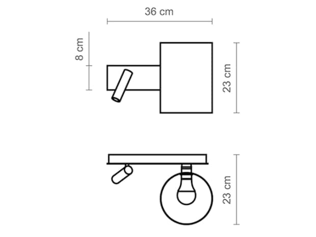 Регулируемая лампа для чтения из металла и рафии In Stock Luxcambra ARCH-00041099 - Вид №2