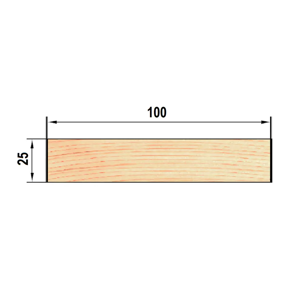 Santreyd — строительная доска нестроганая 25х100х6000 мм из хвои 82375332 STLM-0025727 - Вид №3