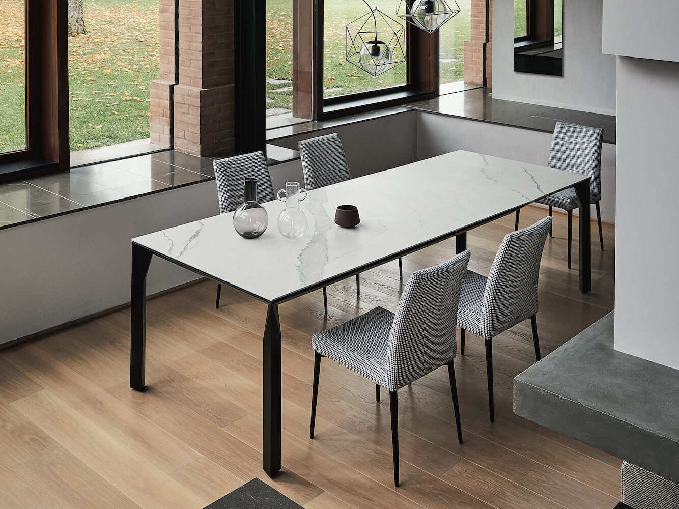 Алюминиевый и Сверхкерамический обеденный стол Bontempi Casa MIRAGE ARCH-00061277 - Вид №10