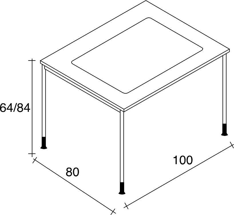 TALIN Стол с регулируемой высотой и системой управления кабелями System sun-id-1488583 - Вид №2