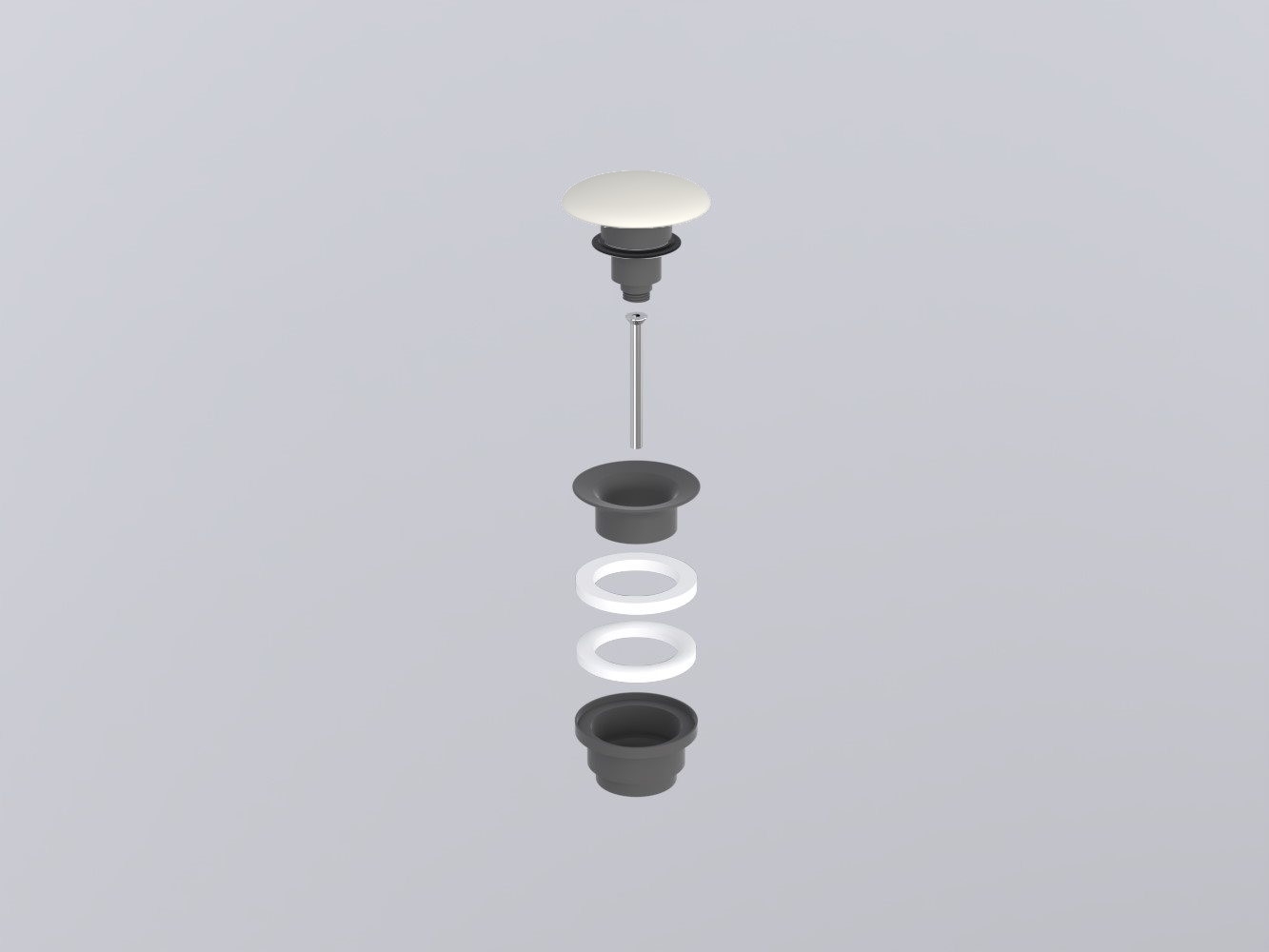 PIL01CM-TL Универсальный донный Cemento click/clack с керамической крышкой cielo Запасные части и аксессуары Ceramica Cielo