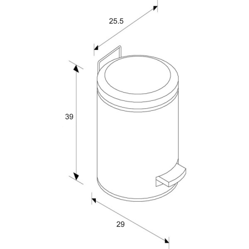 KIP410 Корзина для педалей KLASIK вместимостью 12 литров, глянцевый Merida  - Вид №1