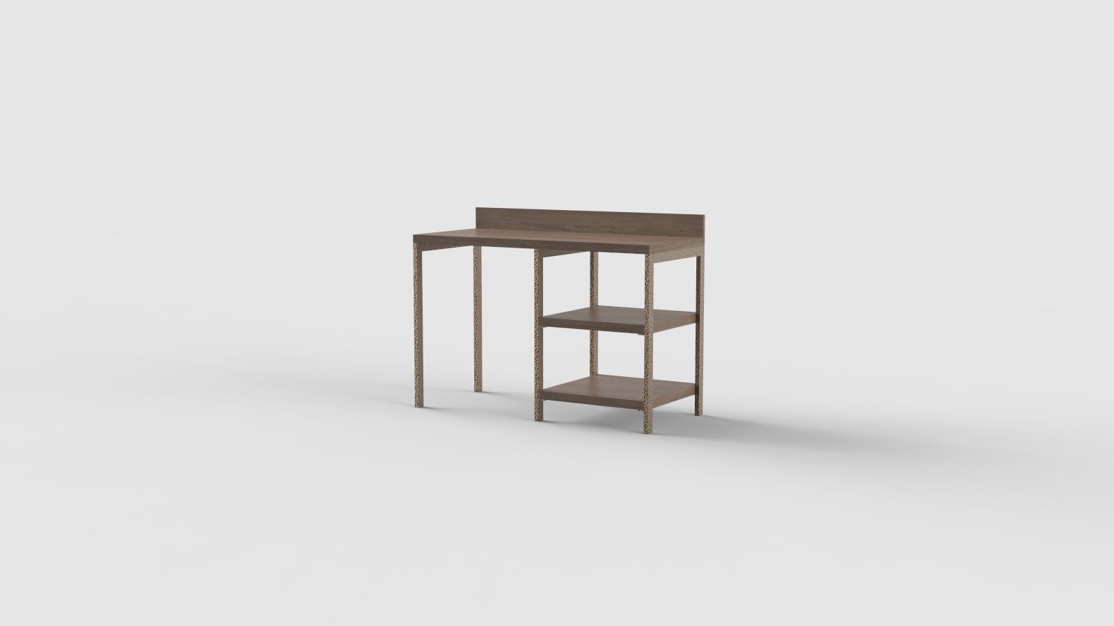 Прямоугольный стол с полками для контракта Mobilspazio ARCH-00076414 - Вид №36