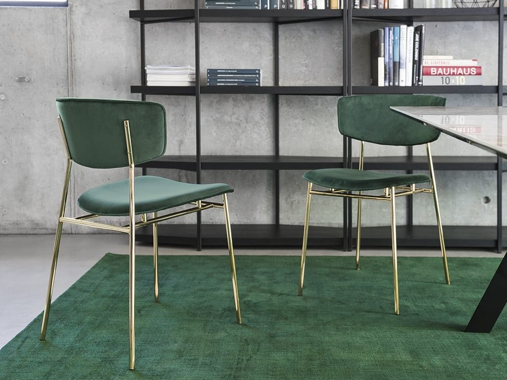 Бархатный мягкий стул Calligaris Fifties ARCH-00027900 - Вид №2