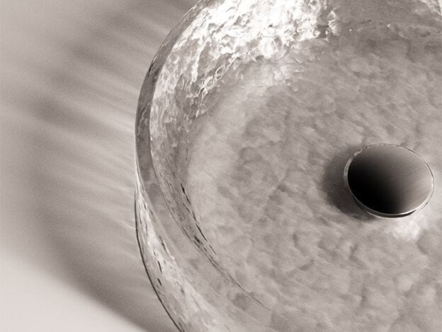 Круглый умывальник из литого стекла Agape MASSICCI ARCH-00067257 - Вид №4