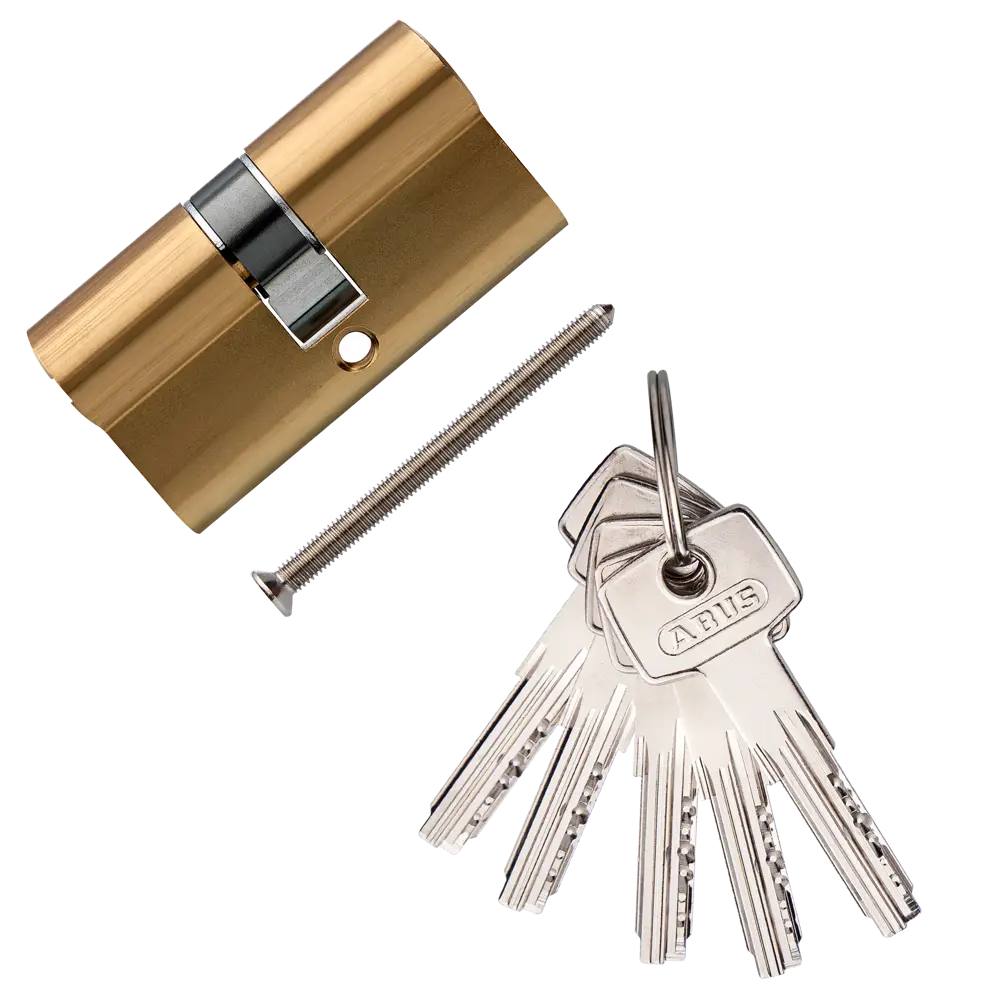 Цилиндр Abus 30х30 мм, ключ/ключ, цвет золото 82389963 STLM-2143310 D6 - Вид №1