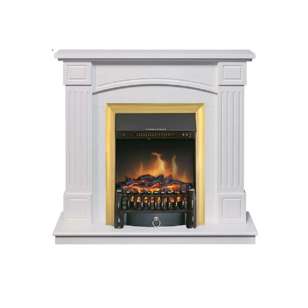 Каминокомплект Royal Flame Boston STD Fobos FX Brass 1.5 кВт цвет белый 89396836 STLM-2056486 