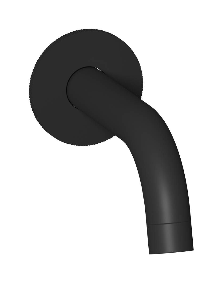 Настенный излив для ванны WE ARE IB id327np_23 Matt Black Industria