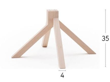 Квадратный журнальный столик с каркасом из ореха или бука Billiani Grapevine ARCH-00132877 - Вид №3