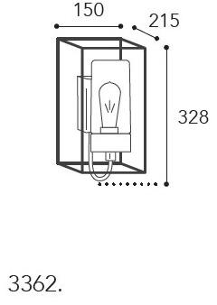 Moretti Luce Настенный светильник с арочной опорой Cubic 3362 - Вид №8
