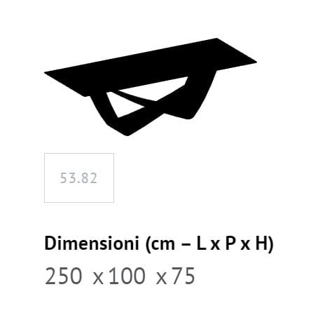 Бочковый стол со стальным основанием и столешницей из Супермармо Bontempi Casa Bach ARCH-00142222 - Вид №18
