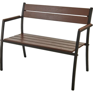Скамья садовая разборная Garden 113х56х85.6 см металл/дерево темно-коричневая 82608841 STLM-2042046