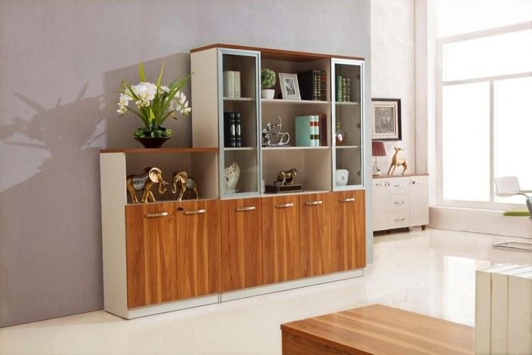 Arrediorg.it® Низкий офисный ящик для хранения из дерева с распашными дверцами Evolutio sun-id-1398987 - Вид №4