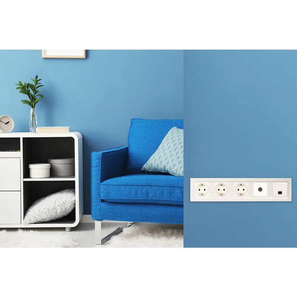 82064690 ТВ-розетка оконечная встраиваемая Legrand Structura шлейф, цвет белый STLM-0018674 - Вид №5