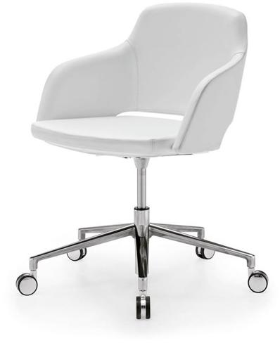 Sinetica Кресло для руководителя с регулируемой высотой из кожи с 5 спицами и низкой спинкой Captain sun-id-1405777 - Вид №1