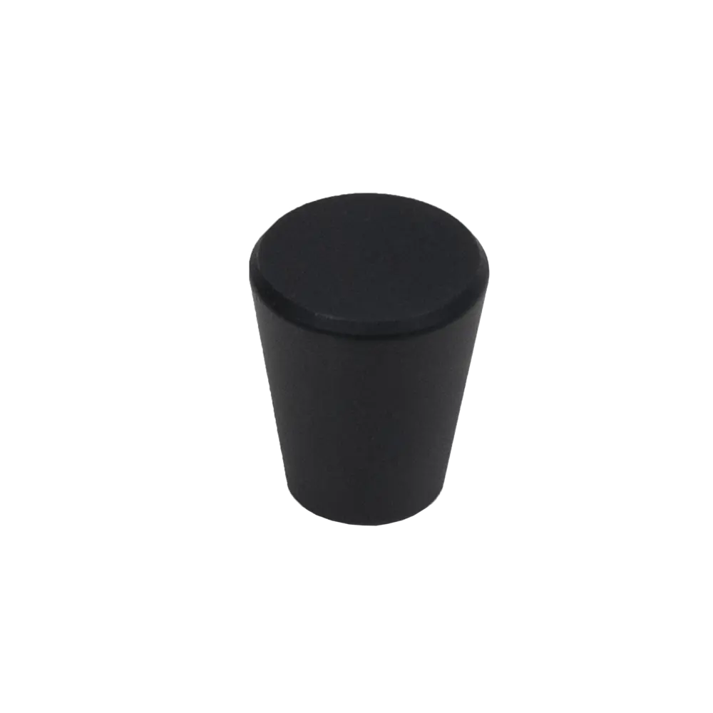 Мебельная ручка-кнопка Bell цвет матовый черный AKS STLM-2082984