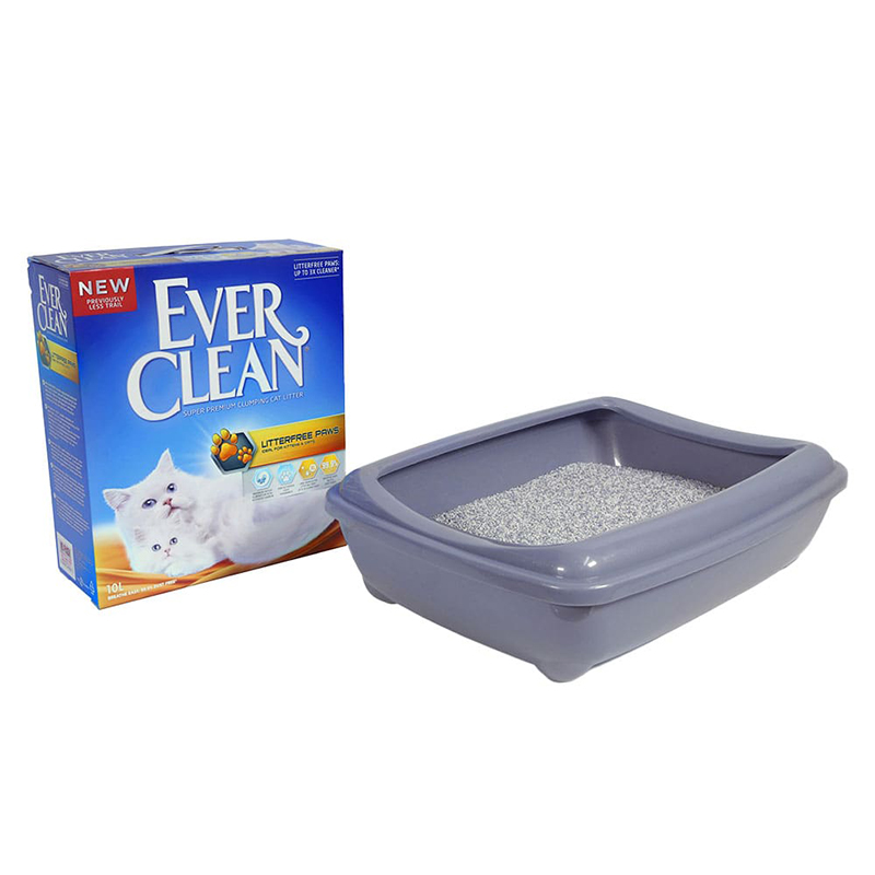 ПР0032238 Наполнитель для кошачьего туалета Litter free Paws комкующийся д/идеально чистых лап 10л EVER CLEAN  - Вид №2