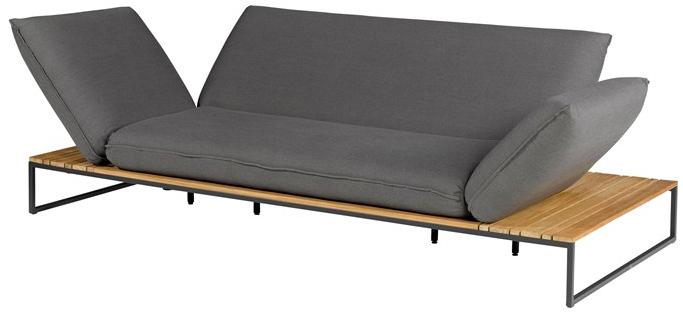 FISCHER MÖBEL 3-местный садовый диван с откидной спинкой из ткани Flora sun-id-1494537 - Вид №6