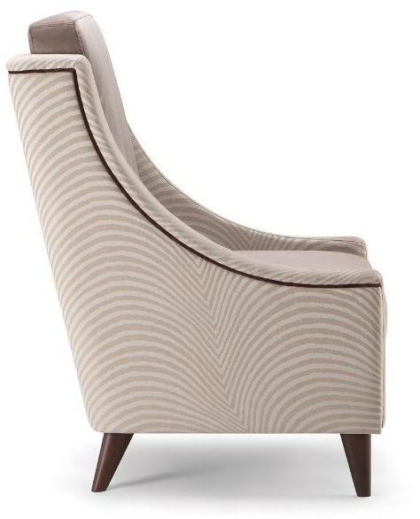 Tirolo Кресло из ткани с подлокотниками с высокой спинкой Victoria 019 p - Вид №6