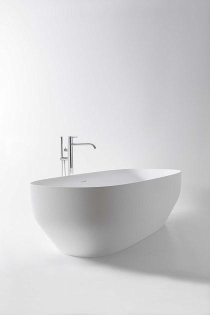 Antonio Lupi Design Отдельностоящая овальная ванна из керамики ceramilux® Ago Antoniolupi sun-id-1510248 - Вид №4