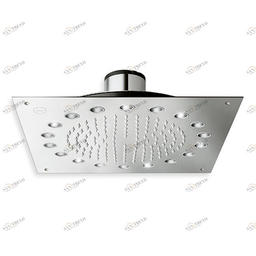 CRIPD369 Автономная душевая лейка DYNAMO SHOWER 34 x 34 см, потолочная, с системой защиты от известкового налета и одноцветной светодиодной подсветкой - без электропитания Cristina Rubinetterie 