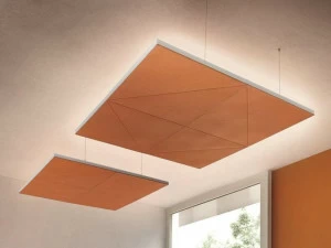 GABER Подвесная акустическая панель из войлока со встроенной подсветкой Diamante