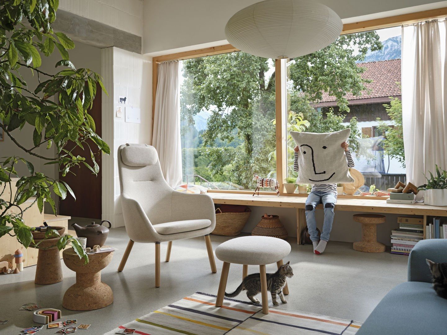 Тканевое кресло с подголовником VITRA HAL Lounge ARCH-00081015 - Вид №9