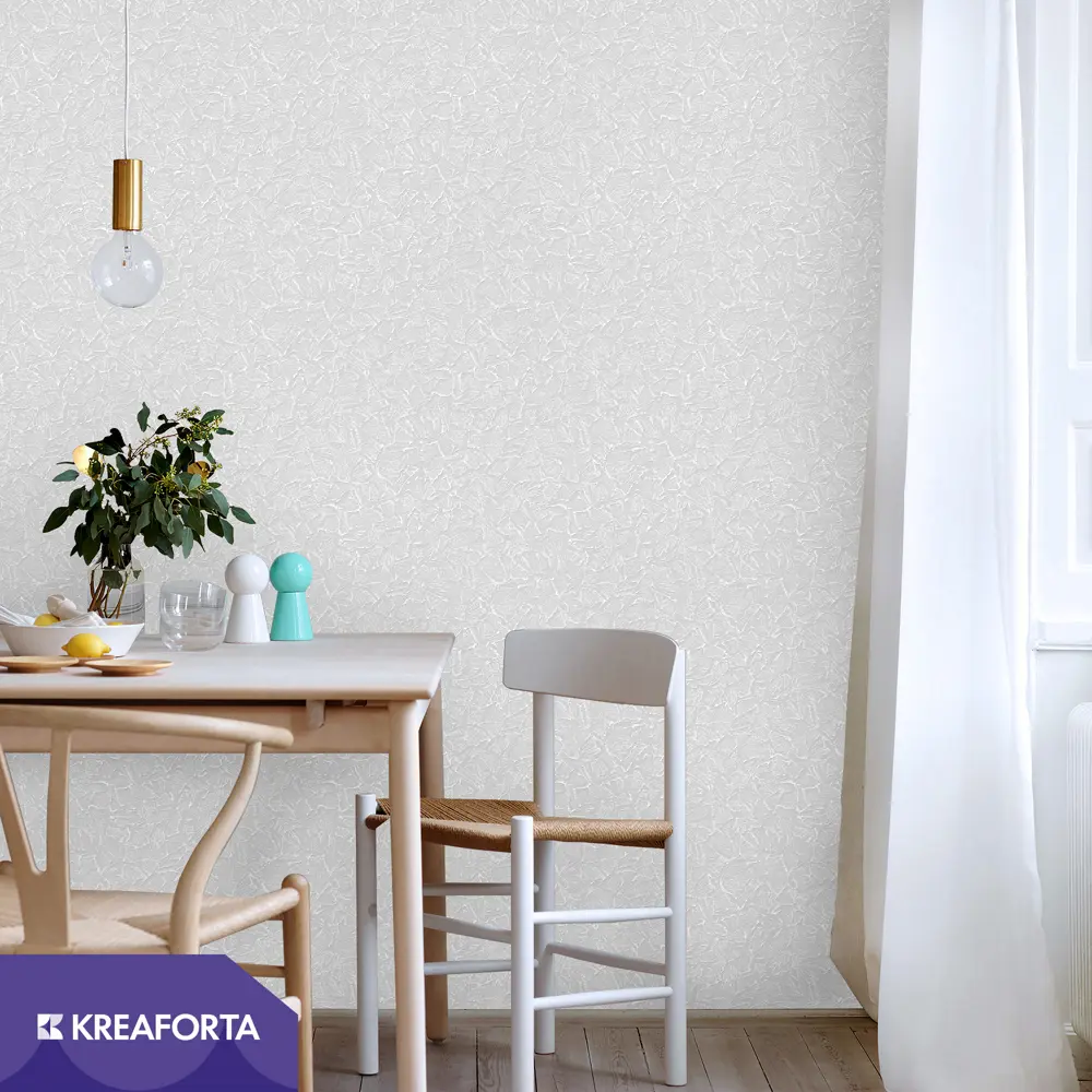 Обои под покраску флизелиновые Штукатурка KREAFORTA 1.06 м 96.2 г/кв.м 89425483 STLM-2093926 - Вид №2