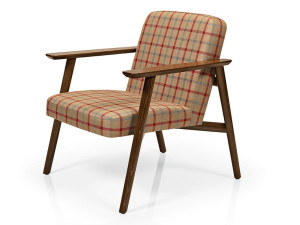 Тканевое кресло с подлокотниками