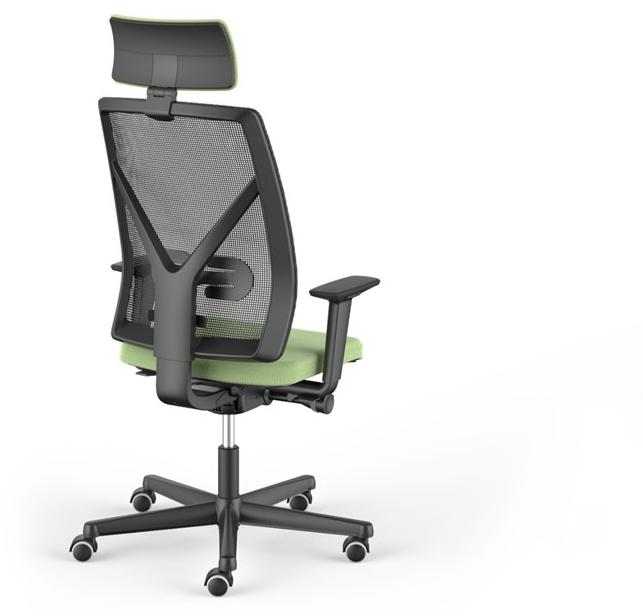 FANTONI Кресло для руководителя из ткани с 5 спицами и подголовником Seating system sun-id-1429863 - Вид №1